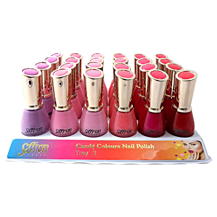 Saffron Nagellak - Tray 3 (Candy Colours)