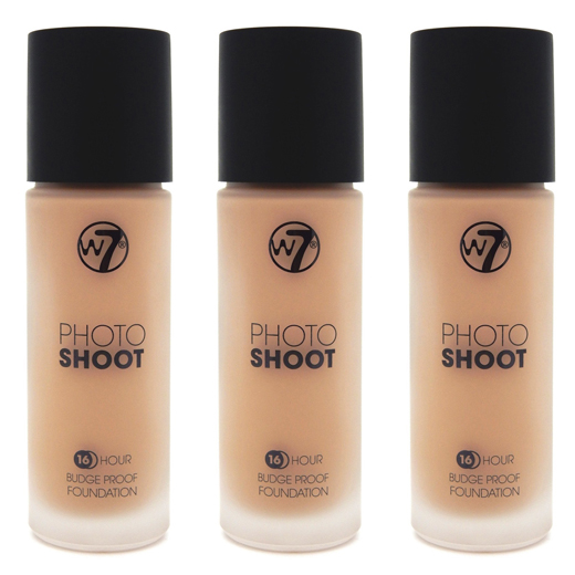 W7 Photoshoot foundation true beige (3 stuks)