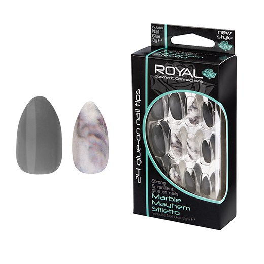 Royal kunstnagels marble mayhem (6 stuk)