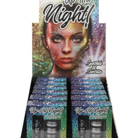 W7 Up all Night! Glitter & Sparkle Stay Kit 12 stuks per display