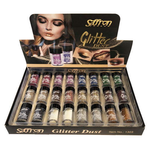 Saffron Loose Glitter Dust  (24 stuks)