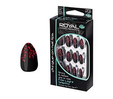 royal Kunstnagels Fire light Stiletto (6 stuks)