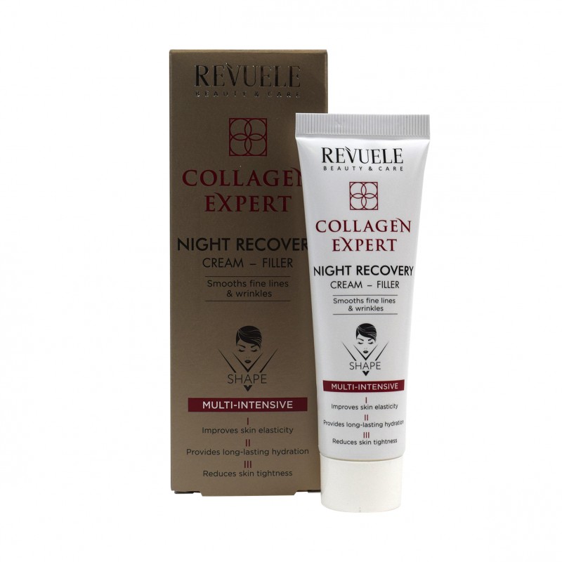 Revuele Collagen Expert Night recovery cream filler