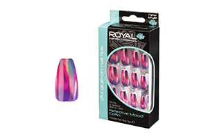 Royal Kunstnagels Reflective Mood Coffin NailsTray 6 stuks