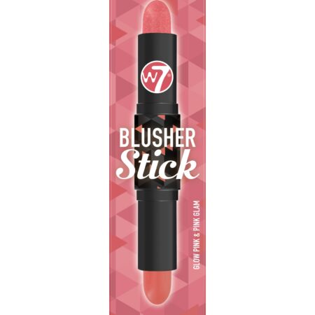 W7 Blusher Duo Stick - Glow Pink & Pink Glam