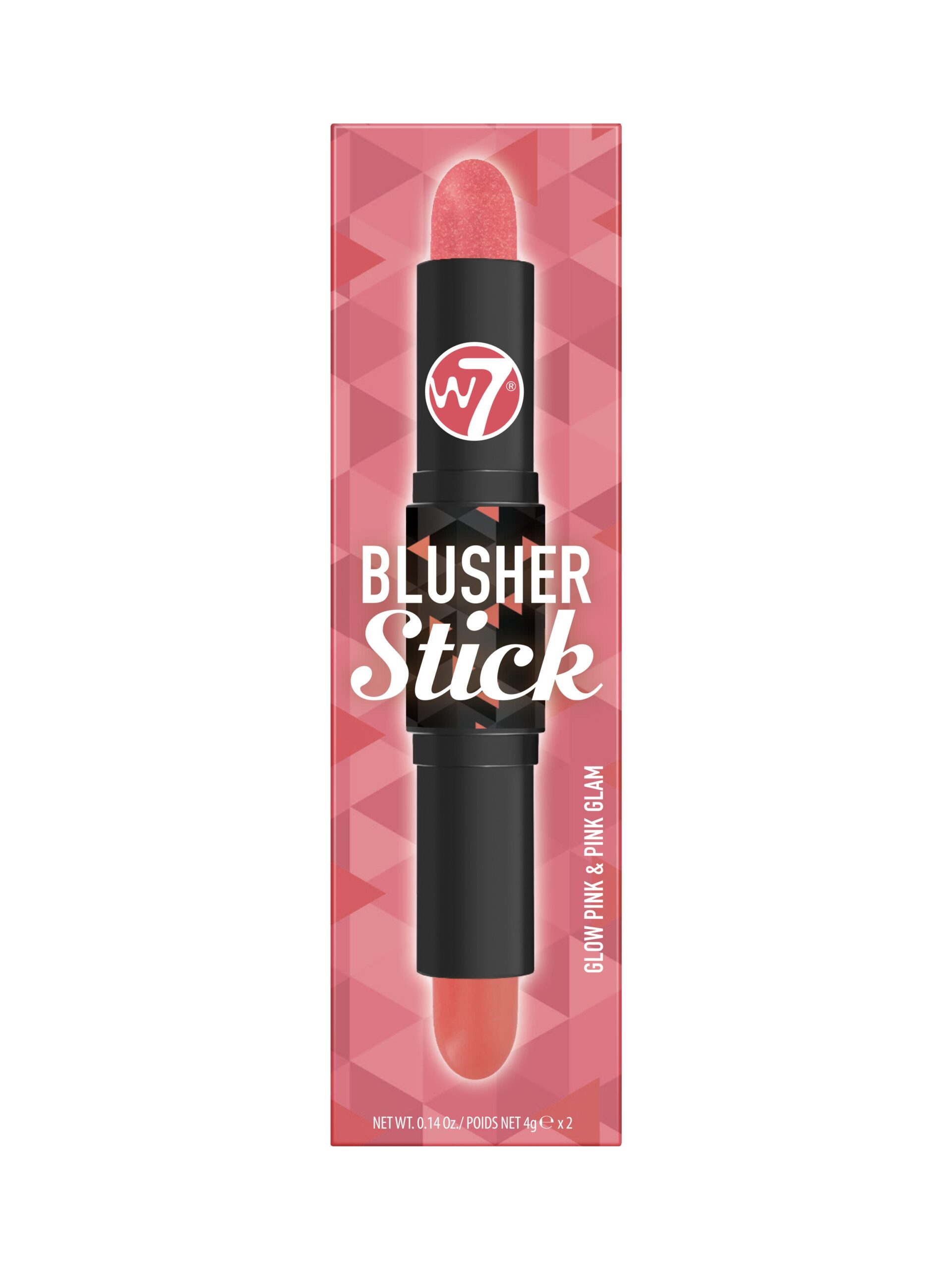 W7 Blusher Duo Stick - Glow Pink & Pink Glam