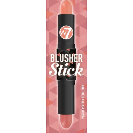 W7 Blusher Duo Stick - Peachy Peach & Petal Pink