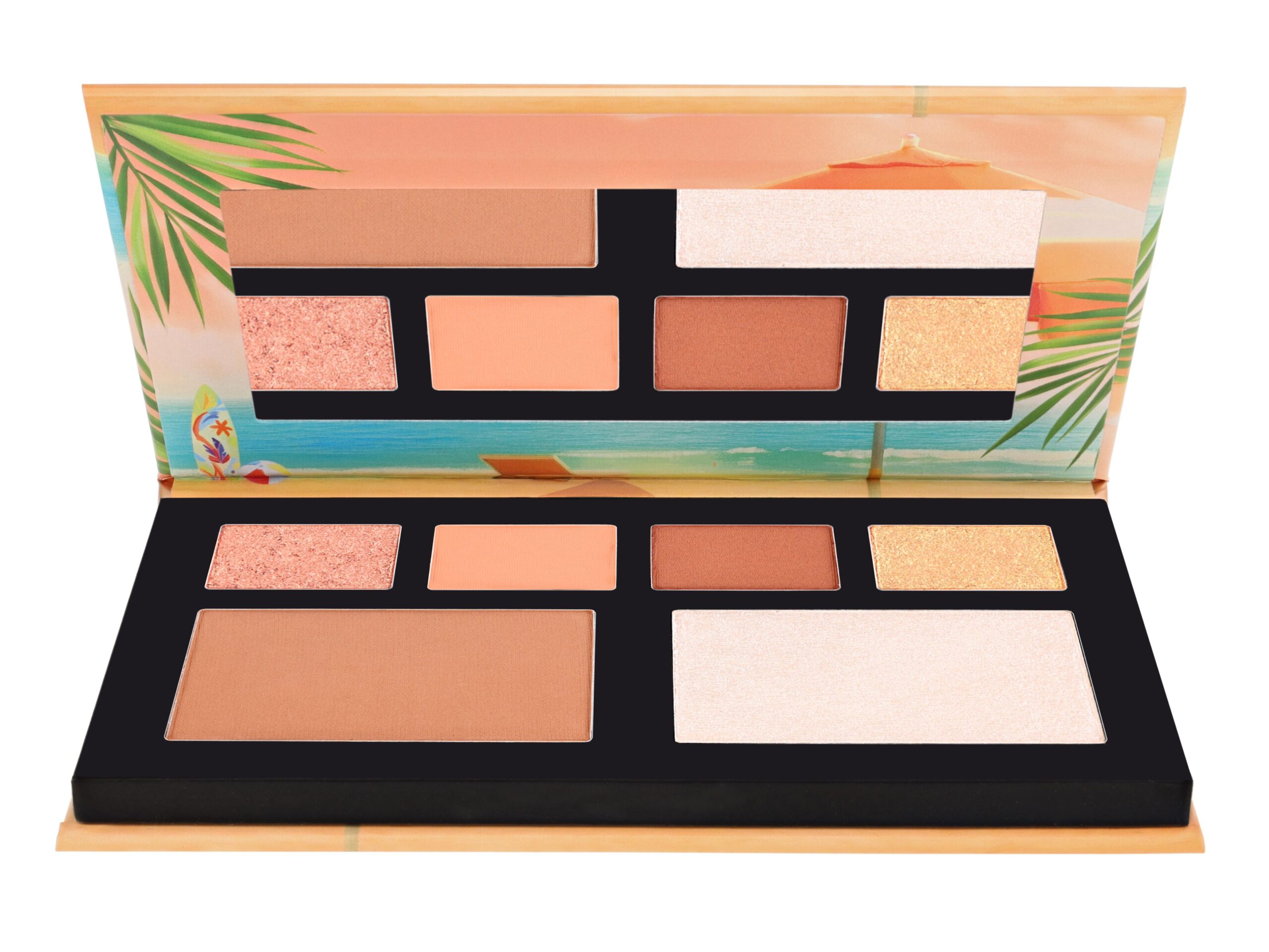 W7 Tropical Escape Face & Eye Palette - Golden Gaze (light/medium) - Afbeelding 4