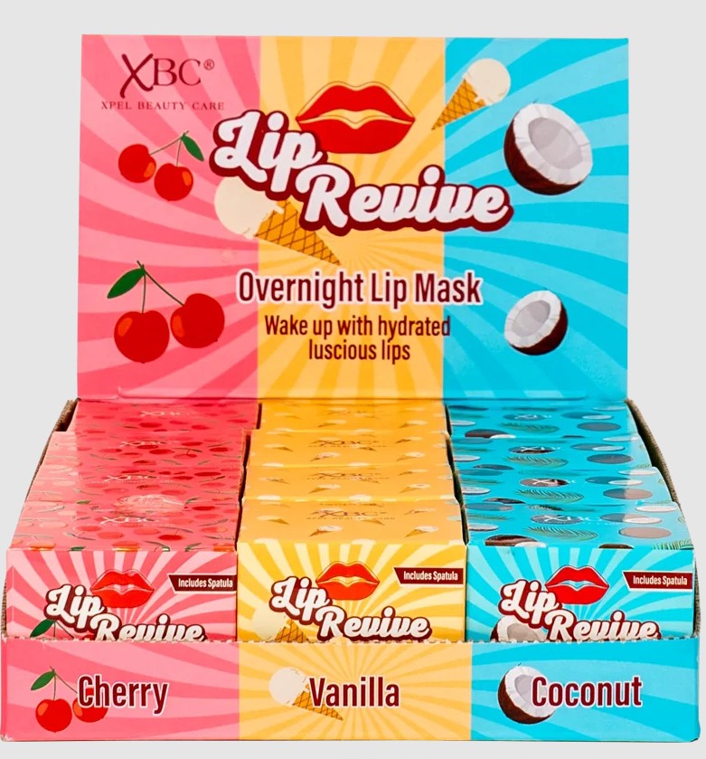 XBC Lip Revive Mixed Case (8 Cherry, 8 Vanilla, 8 Coconut) (24)