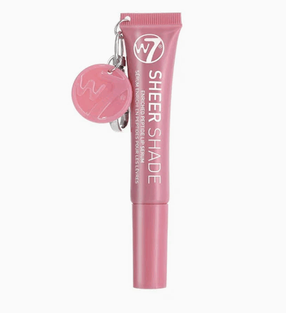 W7 Sheer Shade Enriched Peptide Lip Serum Key Ring Dusk Petal