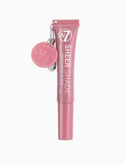 W7 Sheer Shade Enriched Peptide Lip Serum Key Ring Dusk Petal