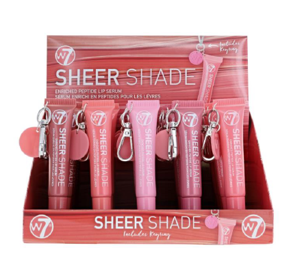 W7 Sheer Shade Enriched Peptide Lip Serum Key Ring (30)
