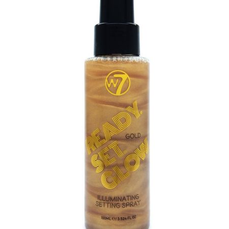 W7 Ready Set Glow Setting Spray - Gold