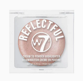 W7 Reflectful Cream to Powder Highlighter - Pink Spring