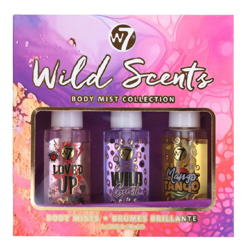 W7 Wild Scents Trio - Mini Body Mist Collection 3x50ml