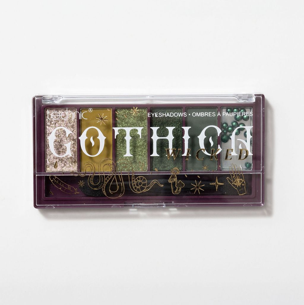 Technic Gothica 6 Pan Eyeshadow Palette - Wicked (12) - Afbeelding 4