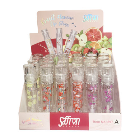 Saffron Fruity Flavour Lip Gloss - Tray A (24)
