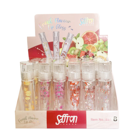 Saffron Fruity Flavour Lip Gloss - Tray B (24)