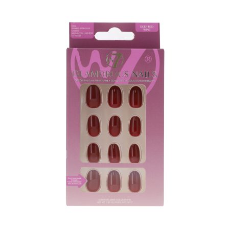 W7 Glamorous Nails - Deep Red Wine (12)