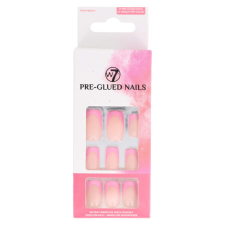 W7 Pre-glued Nails - Pink French (12)