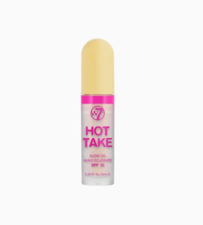 W7 Hot Take Glow Lip Oil SPF 30 - Clear