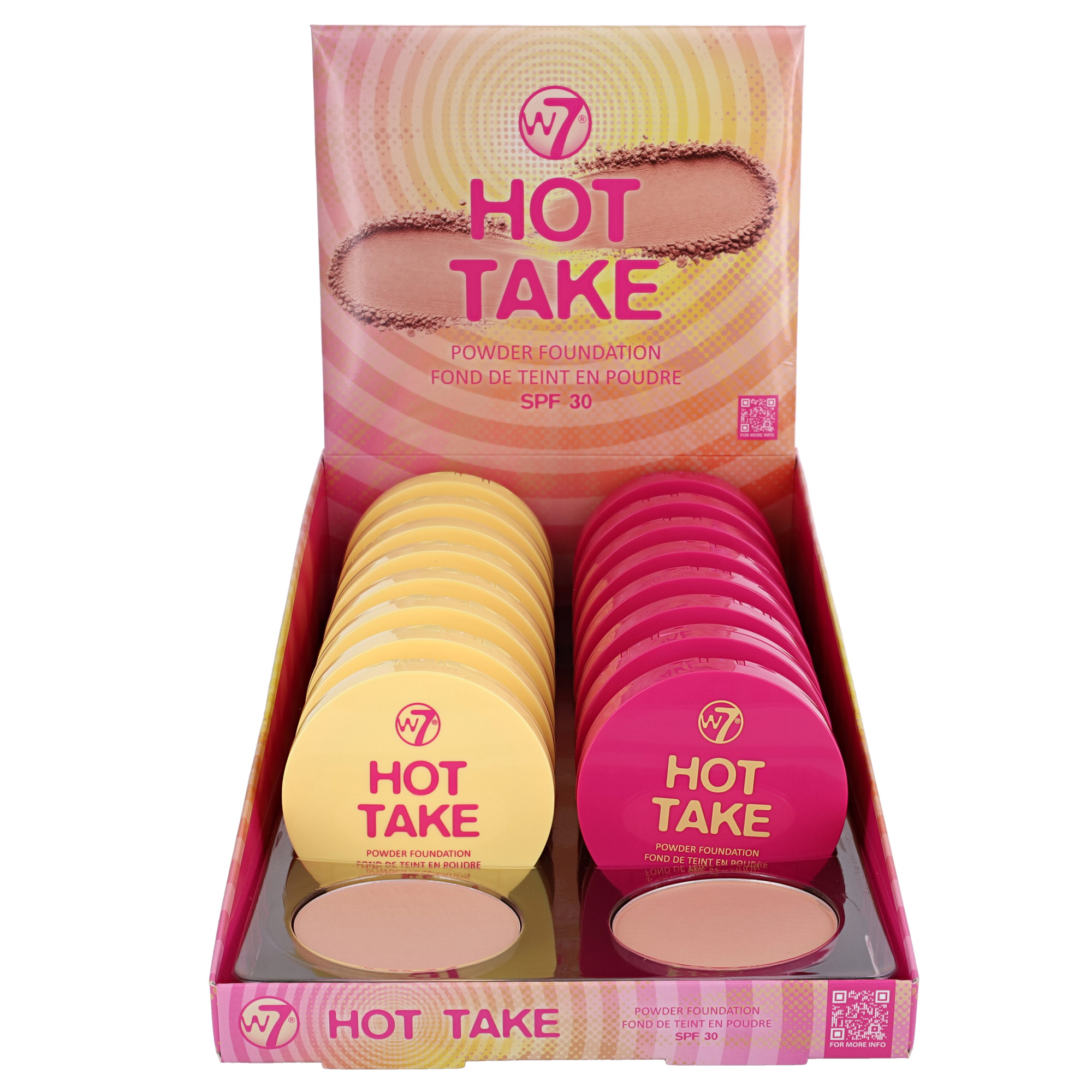 W7 Hot Take Powder Foundation SPF 30 (16)